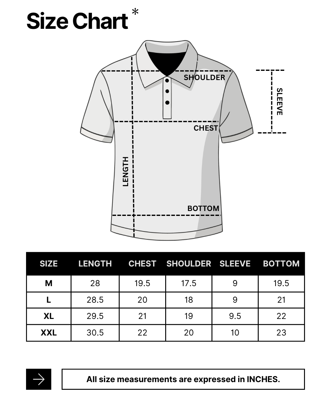 7Colors Bottle Green Polo Tshirt - Smart Essentials™ size chart