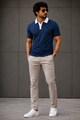 7Colors Navy Blue Polo Tshirt - Smart Essentials™