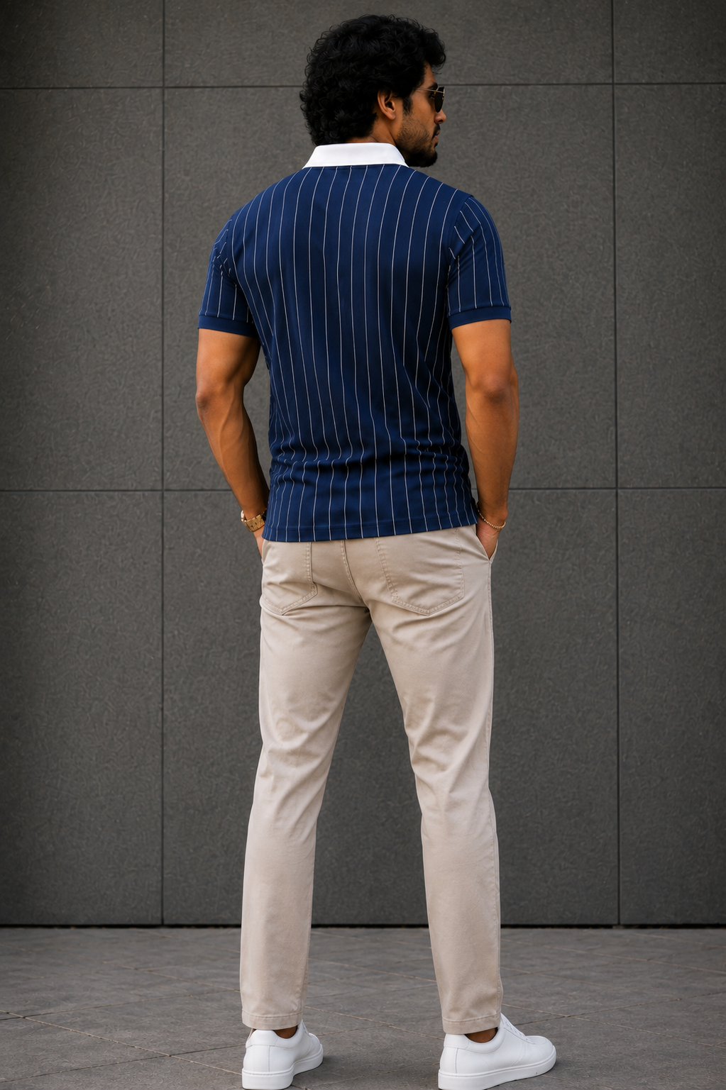 7Colors Navy Blue Polo Tshirt - Smart Essentials™
