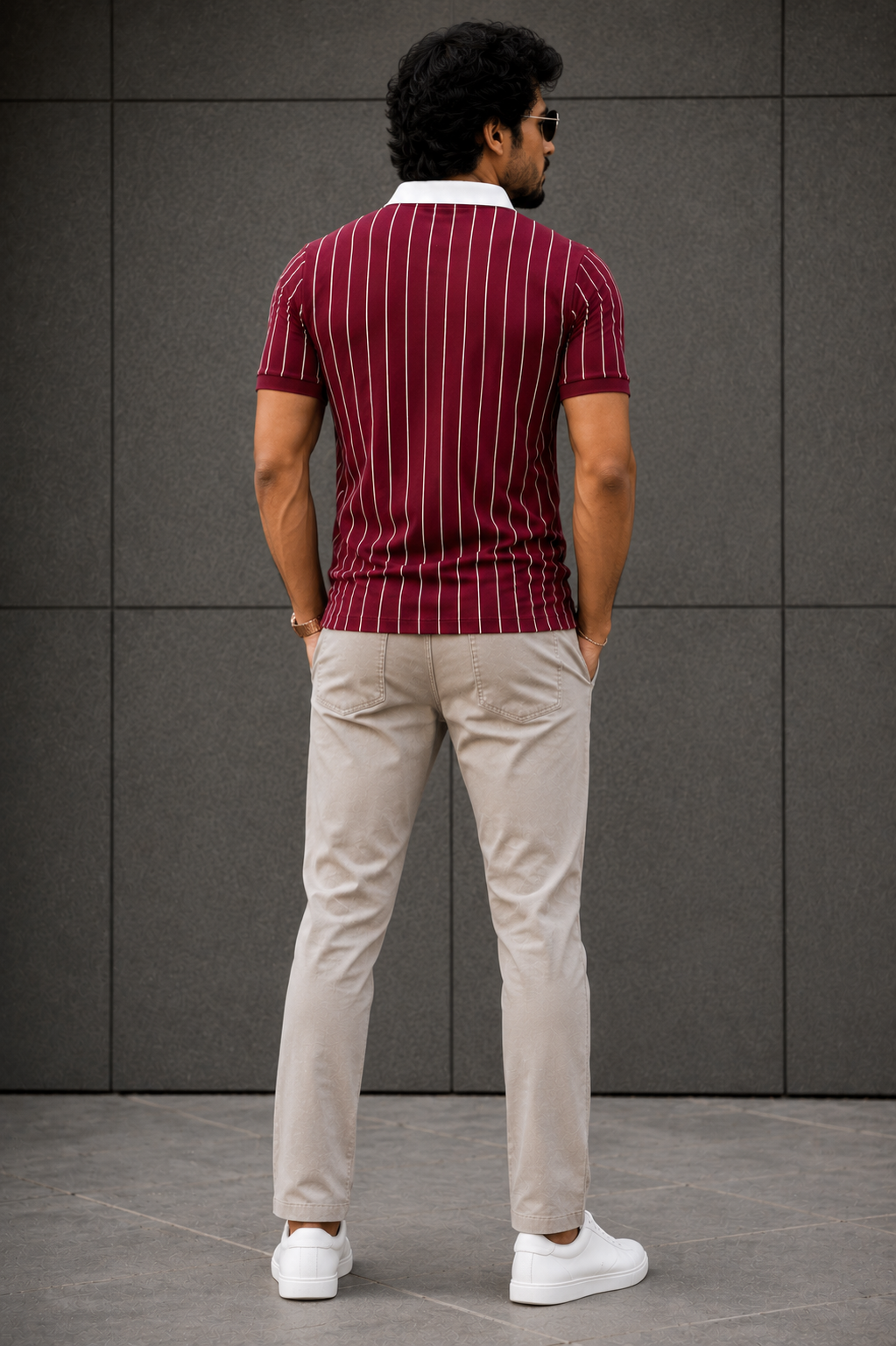 7Colors Deep Crimson Polo Tshirt - Smart Essentials™