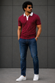 7Colors Deep Crimson Polo Tshirt - Smart Essentials™