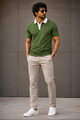 7Colors Bottle Green Polo Tshirt - Smart Essentials™