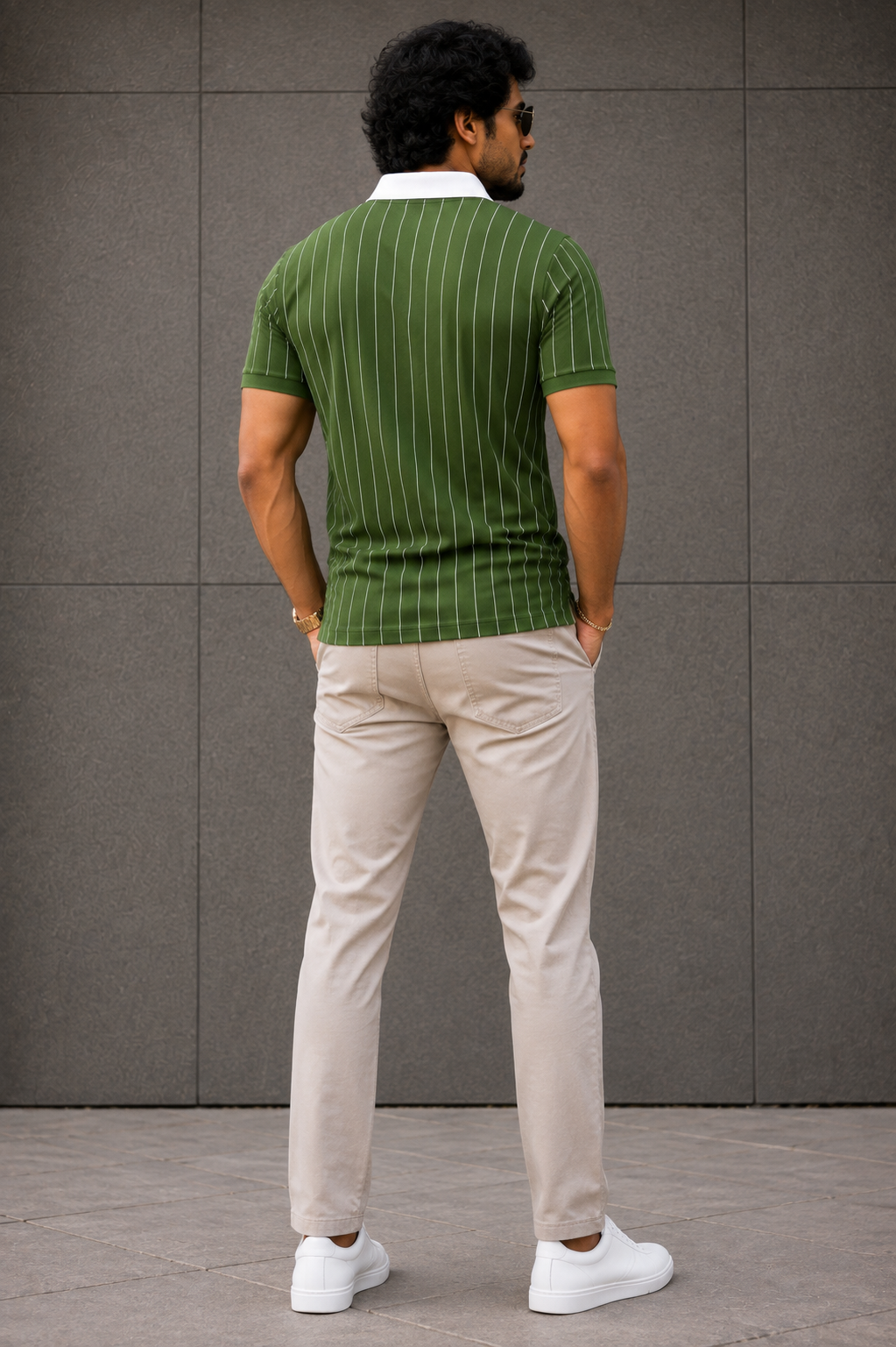 7Colors Bottle Green Polo Tshirt - Smart Essentials™
