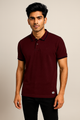 Maroon Slim Fit Polo T-Shirt